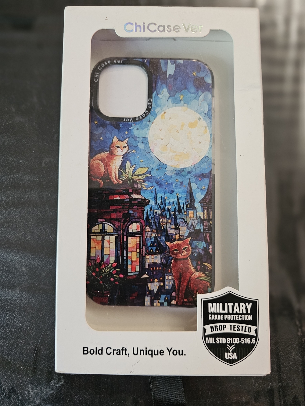 ChiCase Ver Cat Moon City iPhone 12 Mini Case - Blue Multi